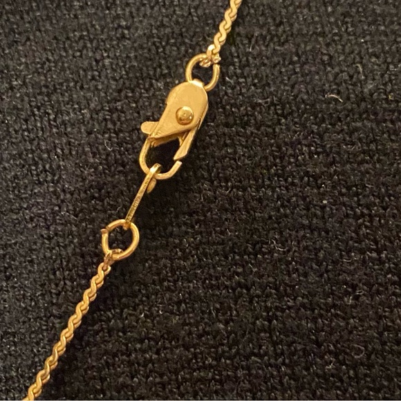 Vintage, Asian, Painted bead, gold plated necklace. - Picture 4 of 4